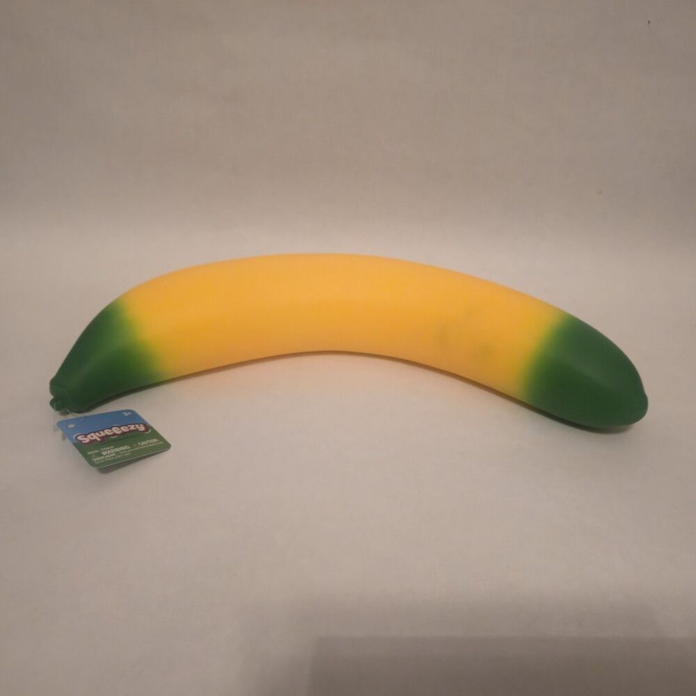 Sunny Days Squeezy Squishy Stretchy Banana New